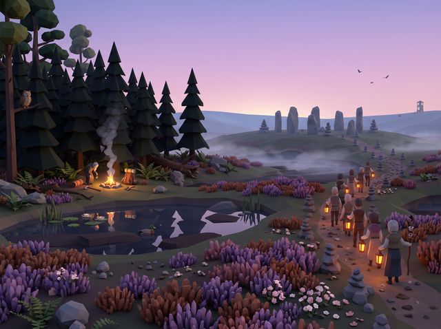 Concept image of Heath at dusk