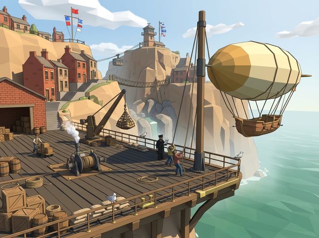 Concept image of Airship harbour